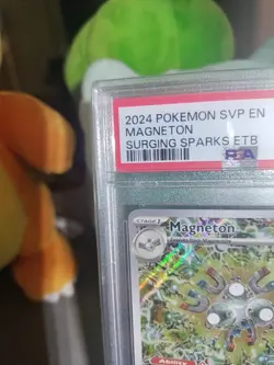 2024 POKEMON SVP EN-SV BLACK STAR PROMO #159 MAGNETON PSA 9 - Image 2