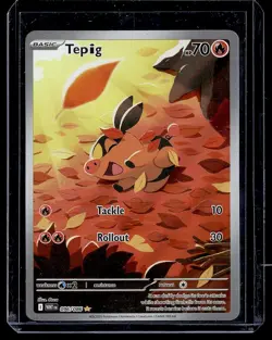 2025 Scarlet & Violet Series - White Flare Tepig Illustration Rare #96 - Image 1