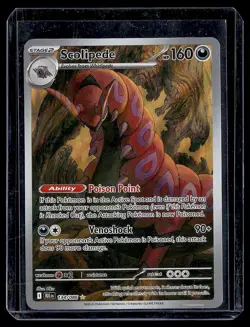 2025 Scarlet & Violet Series - Black Bolt Scolipede Illustration Rare #134 - Image 1