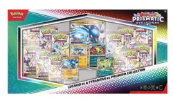 Pokemon Lucario Ex Tyranitar Ex Premium Collection Prismatic Evolution In ✋ - Image 1