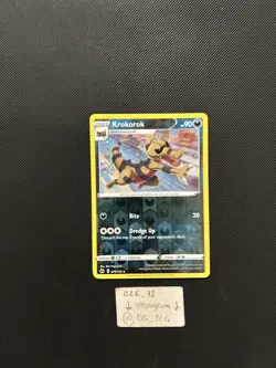 Pokemon Crown Zenith - Krokorok - 079/159 - REVERSE Holo Rare - M/NM - Image 2