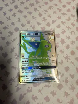Espeon GX SV60/SV94 Full Art Sun&Moon Hidden Fates Pokemon TCG - Image 1