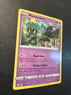 2021 Pokemon Sword Shield Evolving Skies Marshadow 80 /203 Cosmic Holo Promo - Image 2