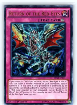 Return of the Red-Eyes Ultra Rare 1st Edition LDK2-ENJ34 LP - Image 1