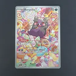 Pokemon TCG Morpeko 206/182 Paradox Rift Holo Card Illustration Rare - Image 1