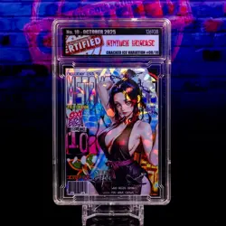 Shinobu Waifu Card Serial #08/10 LIMITED RELEASE Encased Custom Holo SLAB DS - Image 1