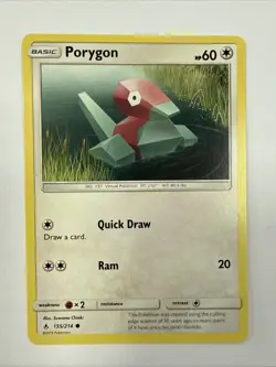 Porygon 155/214 Sun & Moon Unbroken Bonds Common Pokemon 2019 TCG Card - Image 1