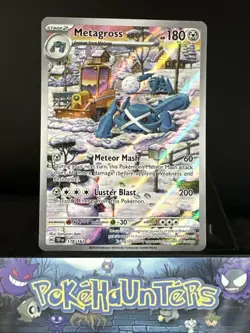 Pokemon Card Metagross 178/162 Temporal Forces Illustration Rare Near Mint - Image 1