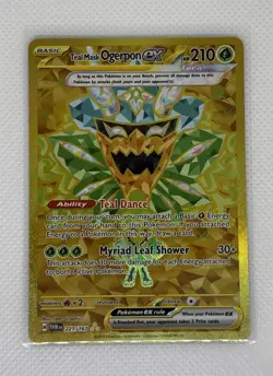 Pokemon TCG Teal Mask Ogerpon EX Twilight Masquerade Card 221/167 Near Mint - Image 1