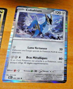 POKEMON FOUDRE NOIRE CARD HOLO CARTE COBALTIUM 066/086 BLK EV10.5 FR NM 2025 - Image 1