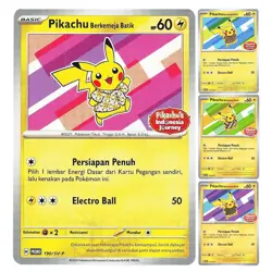 Pokemon Card TCG Pikachu Batik Set Indonesia - Pikachu Berkemeja Batik Exclusive - Image 3
