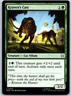 Kraven's Cats Marvel's Spider-Man 104 NM MTG Magic - Image 1