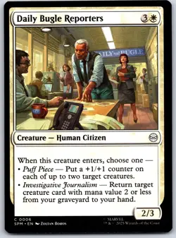 Daily Bugle Reporters Marvel's Spider-Man 6 NM MTG Magic - Image 1