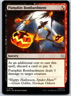Pumpkin Bombardment Marvel's Spider-Man 139 NM MTG Magic - Image 1