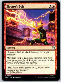 Electro's Bolt Marvel's Spider-Man 77 NM MTG Magic - Image 1