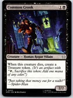 Common Crook Marvel's Spider-Man 53 NM MTG Magic - Image 1