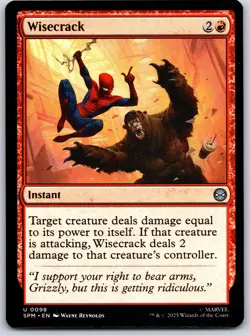 Wisecrack Marvel's Spider-Man 98 NM MTG Magic - Image 1