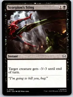 Scorpion's Sting Marvel's Spider-Man 65 NM MTG Magic - Image 1