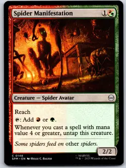 Spider Manifestation Marvel's Spider-Man 148 NM MTG Magic - Image 1