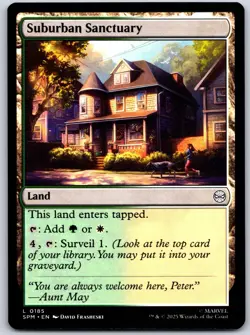 Suburban Sanctuary Marvel's Spider-Man 185 NM MTG Magic - Image 1