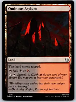 Ominous Asylum Marvel's Spider-Man 181 NM MTG Magic - Image 1