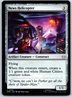 News Helicopter Marvel's Spider-Man 169 NM MTG Magic - Image 1