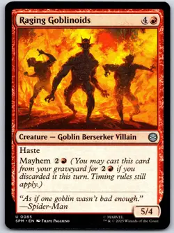 Raging Goblinoids Marvel's Spider-Man 85 NM MTG Magic - Image 1