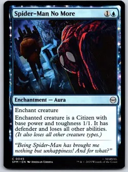Spider-Man No More Marvel's Spider-Man 45 NM MTG Magic - Image 1