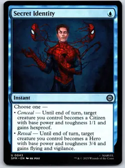 Secret Identity Marvel's Spider-Man 43 NM MTG Magic - Image 1