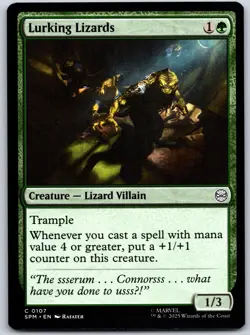 Lurking Lizards Marvel's Spider-Man 107 NM MTG Magic - Image 1