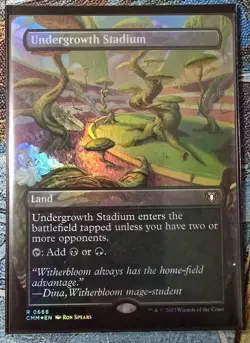 Undergrowth Stadium Foil Borderless Card Commander Masters NM MTG - Image 1