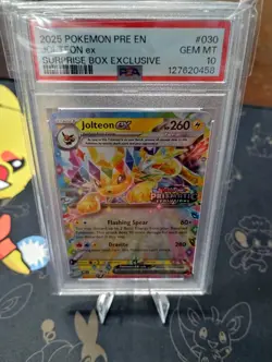 Pokemon Jolteon Ex 030/131 Prismatic Evolutions Stamped PSA Gem MT 10 💎 - Image 1