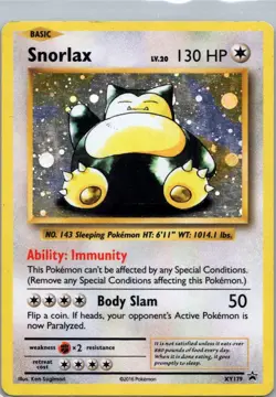 Pokemon TCG Snorlax XY179/211 XY Black Star Promos Holo HP - Image 1