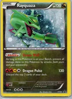 Pokemon TCG Rayquaza XY64/211 XY Black Star Promos Holo HP - Image 1