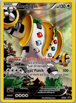 Pokemon TCG Regigigas XY82/211 XY Black Star Promos Holo LP - Image 1