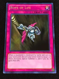 Yugioh Rope of Life LCYW-EN147 Secret (NM) - Image 1