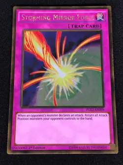 Yugioh Storming Mirror Force PGL3-EN099 1st Gold (NM) - Image 1