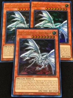 Yugioh Blue-Eyes Alternative White Dragon RA02-EN010 1ST ULTRA x3 (NM) - Image 1