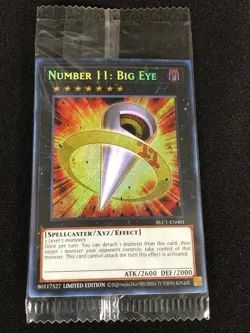 Yugioh Number 11: Big Eye BLC1-EN001 Secret (NM) Sealed - Image 1