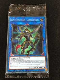 Yugioh Black Luster Soldier Of Chaos BLC1-EN002 SECRET (NM) Sealed - Image 1