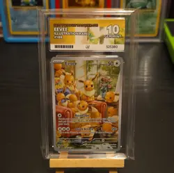 Pokemon Eevee TCG Twilight Masquerade Illustration Rare Card 188/167 Ace 10 - Image 1