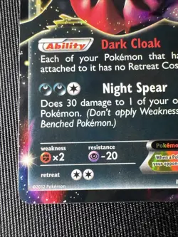 Darkrai EX BW46 Black & White Holo 2012 Pokemon Card NM - Image 5