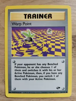 Pokemon TCG Warp Point Gym Challenge Card 126/132 NM Condition WOTC - Image 1
