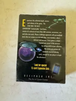 Star Trek CCG Premier Limited 1994 Factory Sealed 60-Card Starter Deck - Image 2