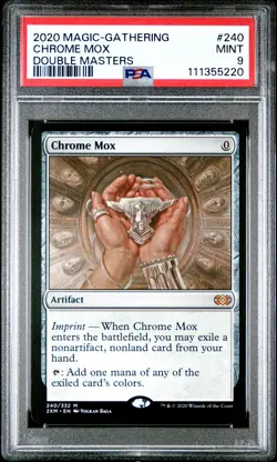 2020 MTG DOUBLE MASTERS #240 CHROME MOX PSA 9 - Image 1