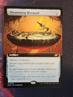 MTG English Thrumming Hivepool (Extended Art) NM Foil Edge of Eternities - Image 1