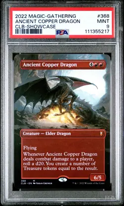 2022 MTG COMMANDER LEGENDS: BATTLE FOR BALDUR'S GATE ANCIENT COPPER DRAGON PSA 9 - Image 1