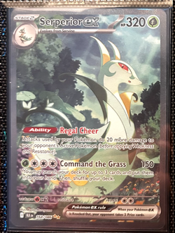 Serperior ex 164/086 Pokemon Scarlet and Violet Black Bolt Holo NM - Image 2