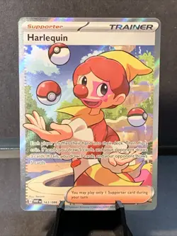 Pokemon TCG Harlequin 163/086 Full Art (FA) Trainer Double Rare White Flare NM - Image 1