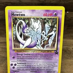 2000 Pokemon Promo Mewtwo Black Star Promo WoTC 12 - Image 2